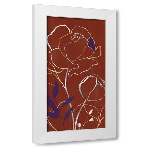 Lupin I  White Modern Wood Framed Art Print by Isabelle Z