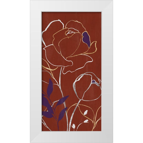 Lupin I  White Modern Wood Framed Art Print by Isabelle Z