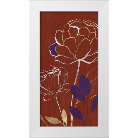 Lupin II   White Modern Wood Framed Art Print by Isabelle Z