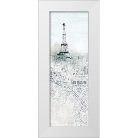 Soir De Paris I  White Modern Wood Framed Art Print by Isabelle Z