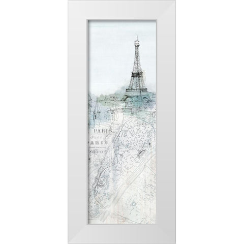 Soir De Paris II   White Modern Wood Framed Art Print by Isabelle Z