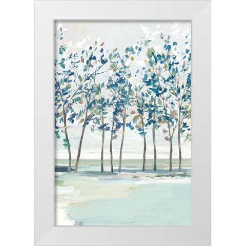 Blue Ridge I  White Modern Wood Framed Art Print by Isabelle Z