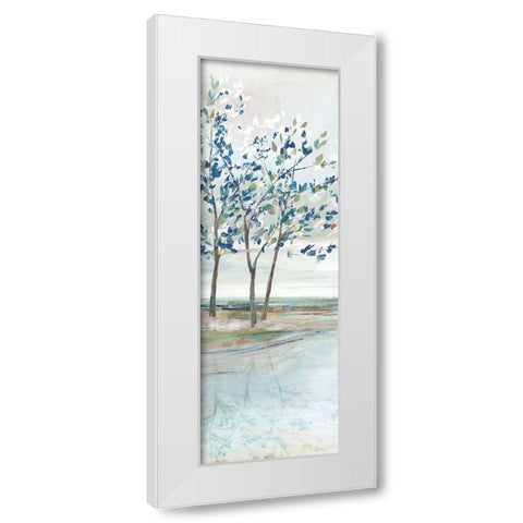 Blue Ridge III   White Modern Wood Framed Art Print by Isabelle Z