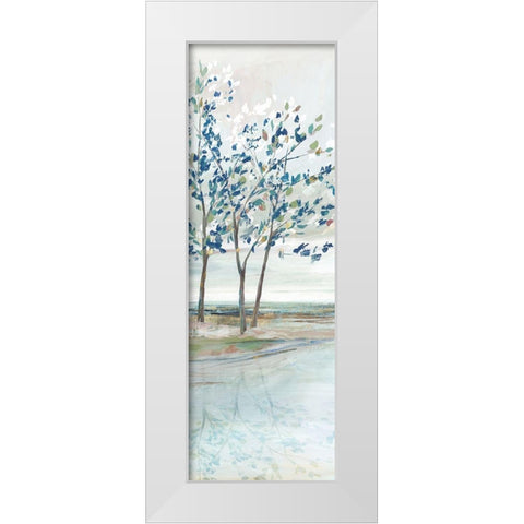 Blue Ridge III   White Modern Wood Framed Art Print by Isabelle Z
