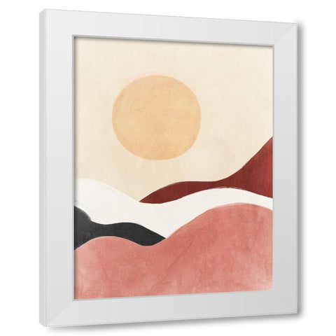 Dune Spirit White Modern Wood Framed Art Print by Isabelle Z