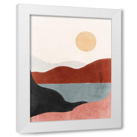 Way through Time White Modern Wood Framed Art Print by Isabelle Z