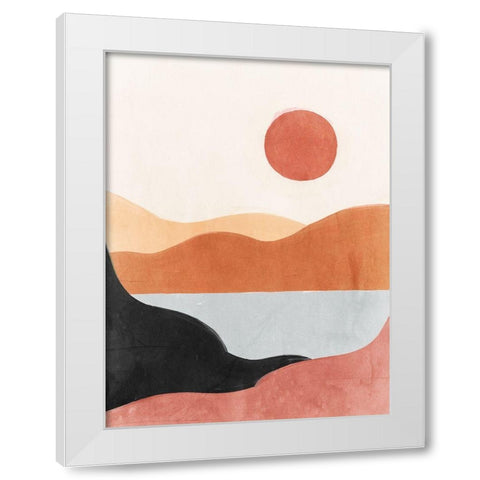 Silent Moment White Modern Wood Framed Art Print by Isabelle Z