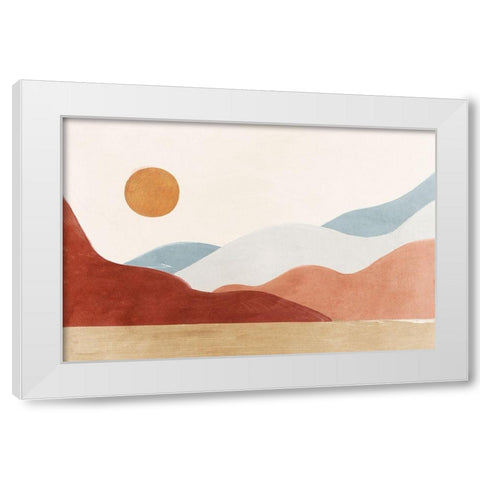 Lost in Dreams White Modern Wood Framed Art Print by Isabelle Z