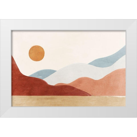 Lost in Dreams White Modern Wood Framed Art Print by Isabelle Z