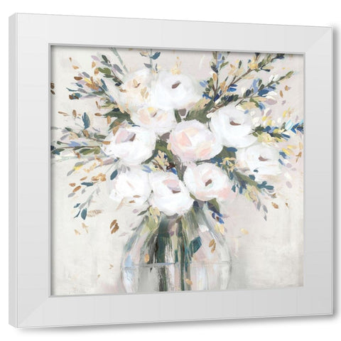 Ever Ours II   White Modern Wood Framed Art Print by Isabelle Z