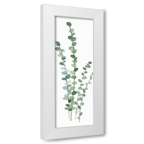 Fresh Eucalyptus White Modern Wood Framed Art Print by Isabelle Z
