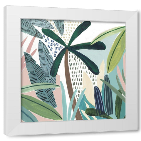 Tropical Rainforest I  White Modern Wood Framed Art Print by Isabelle Z