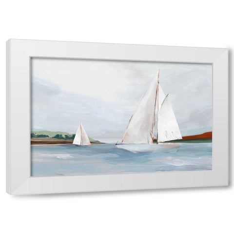 Facing Forward  White Modern Wood Framed Art Print by Isabelle Z