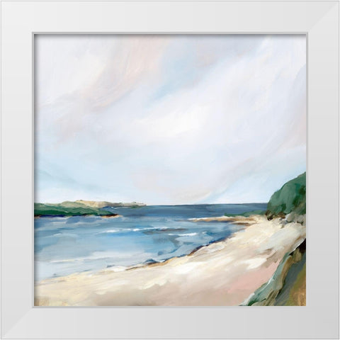 Perfect Place  White Modern Wood Framed Art Print by Isabelle Z