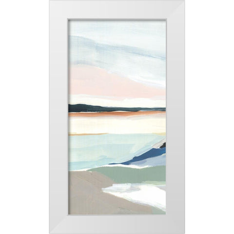Seaside Day II   White Modern Wood Framed Art Print by Isabelle Z