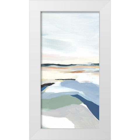 Seaside Day III   White Modern Wood Framed Art Print by Isabelle Z