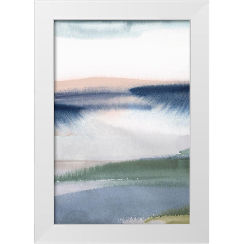 Eventide II   White Modern Wood Framed Art Print by Isabelle Z