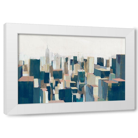 Empire City  White Modern Wood Framed Art Print by Isabelle Z