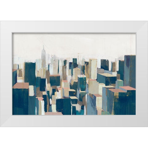 Empire City  White Modern Wood Framed Art Print by Isabelle Z