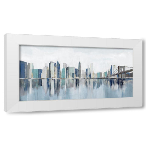 Empire Dreams White Modern Wood Framed Art Print by Isabelle Z