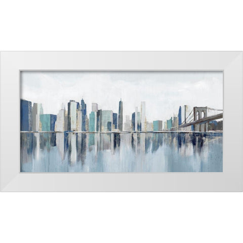 Empire Dreams White Modern Wood Framed Art Print by Isabelle Z