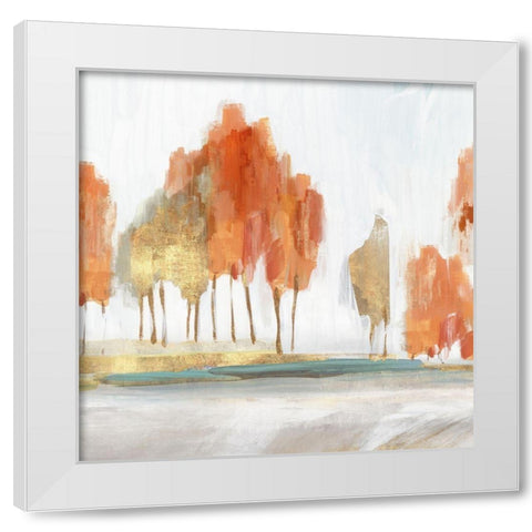 Autumn Shade II  White Modern Wood Framed Art Print by Isabelle Z