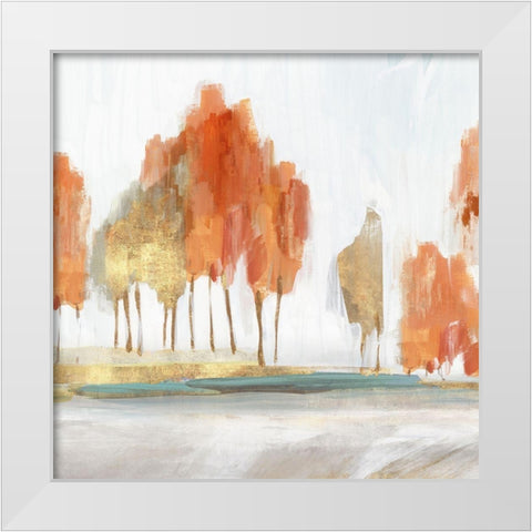 Autumn Shade II  White Modern Wood Framed Art Print by Isabelle Z