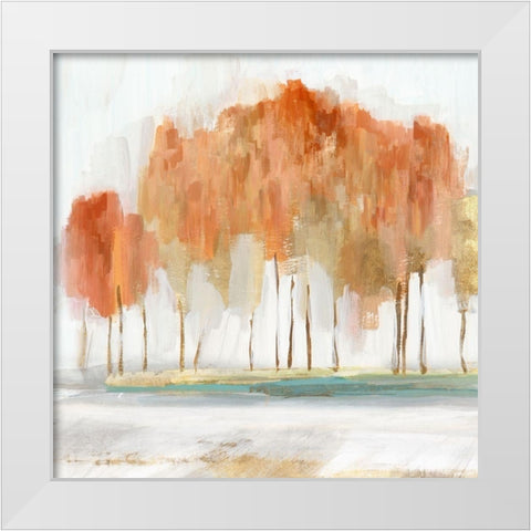 Autumn Shade III   White Modern Wood Framed Art Print by Isabelle Z