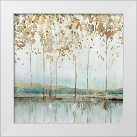 River Breath I White Modern Wood Framed Art Print by Isabelle Z