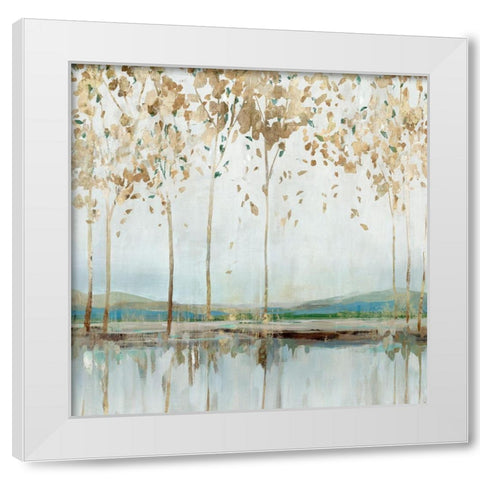 River Breath II White Modern Wood Framed Art Print by Isabelle Z