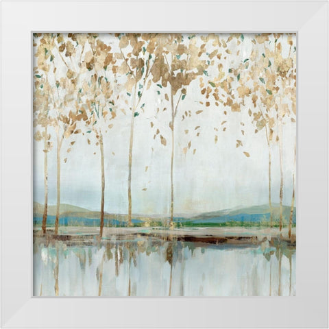River Breath II White Modern Wood Framed Art Print by Isabelle Z