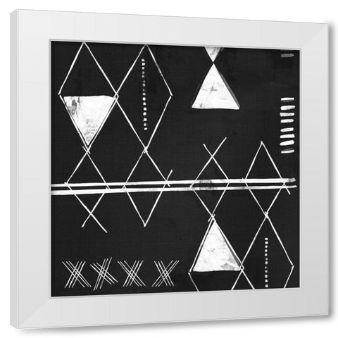 Ethnic Motifs I White Modern Wood Framed Art Print by Isabelle Z