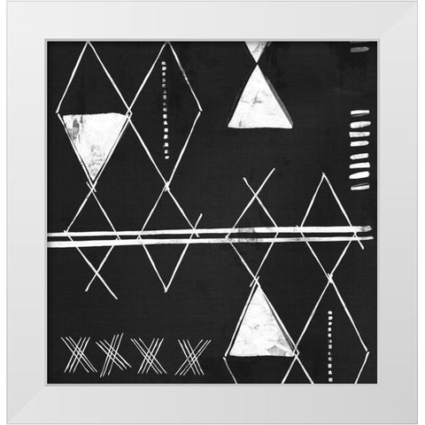 Ethnic Motifs I White Modern Wood Framed Art Print by Isabelle Z