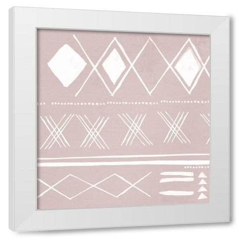 African Travel II White Modern Wood Framed Art Print by Isabelle Z