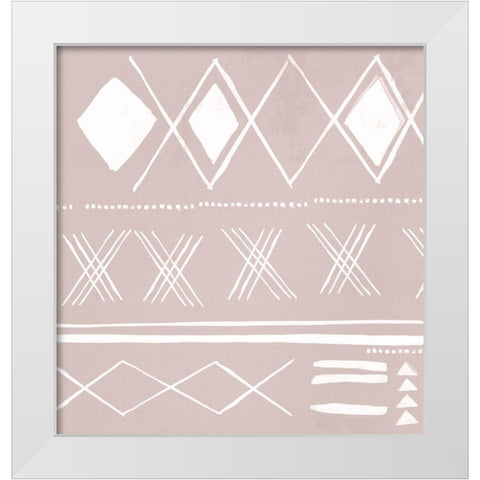 African Travel II White Modern Wood Framed Art Print by Isabelle Z
