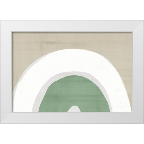 The Thoughts Inside White Modern Wood Framed Art Print by Isabelle Z