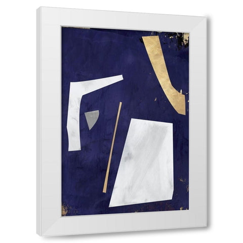 Night of Questions White Modern Wood Framed Art Print by Isabelle Z