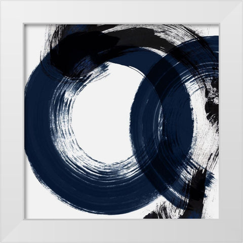 Deep Eternity White Modern Wood Framed Art Print by Isabelle Z
