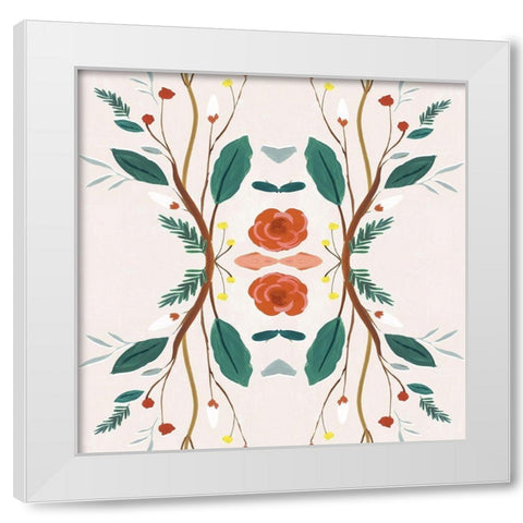 Hidden with Love White Modern Wood Framed Art Print by Isabelle Z