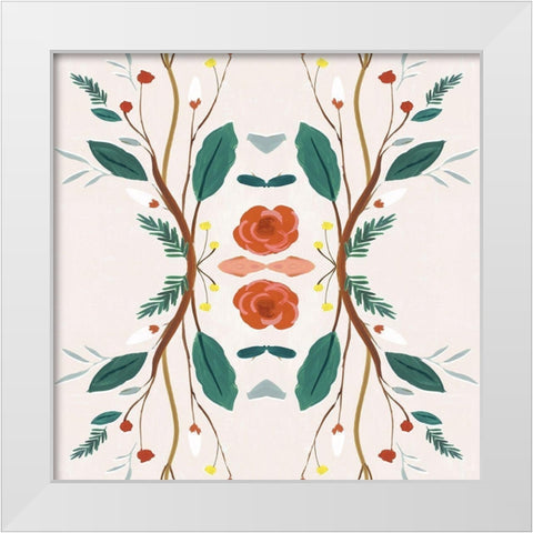 Hidden with Love White Modern Wood Framed Art Print by Isabelle Z