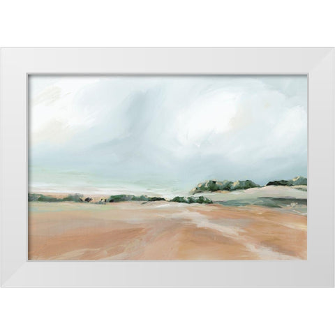 Land of My Soul White Modern Wood Framed Art Print by Isabelle Z