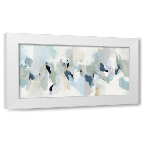 Little Talks I  White Modern Wood Framed Art Print by Isabelle Z