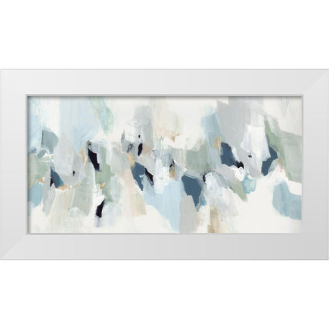 Little Talks I  White Modern Wood Framed Art Print by Isabelle Z