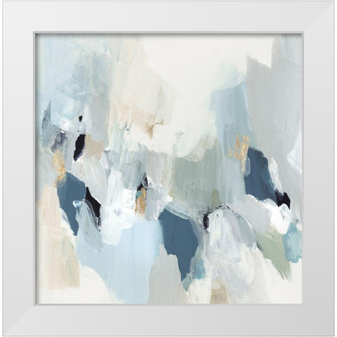 Little Talks II White Modern Wood Framed Art Print by Isabelle Z