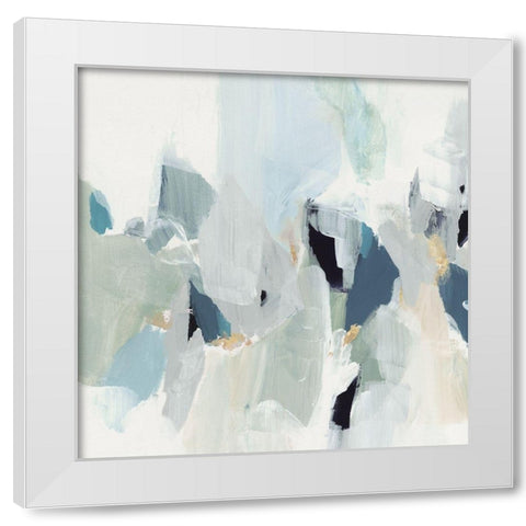 Little Talks III White Modern Wood Framed Art Print by Isabelle Z