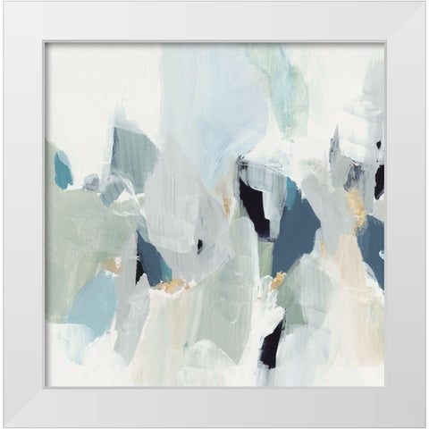 Little Talks III White Modern Wood Framed Art Print by Isabelle Z
