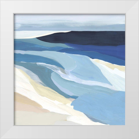 Graham Lake I  White Modern Wood Framed Art Print by Isabelle Z