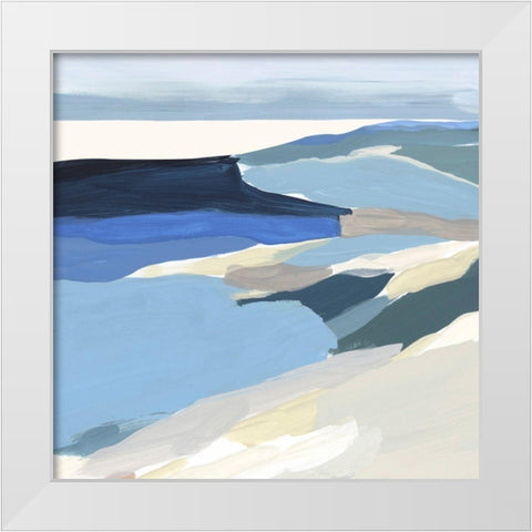 Graham Lake II White Modern Wood Framed Art Print by Isabelle Z