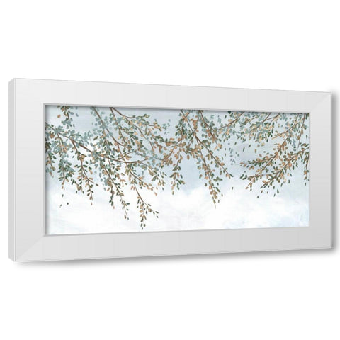 A New Day White Modern Wood Framed Art Print by Isabelle Z