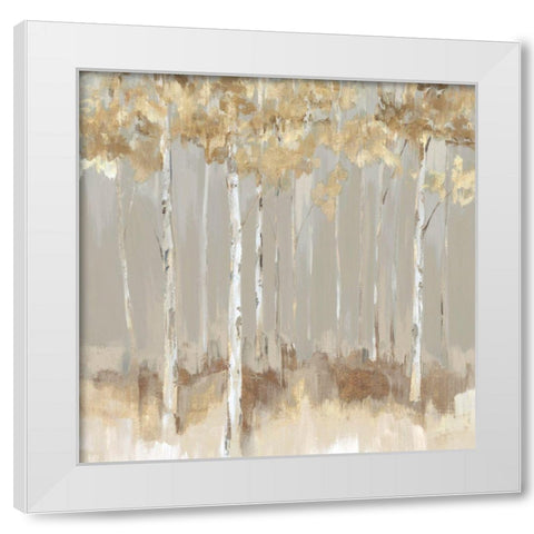 Shimmering Escape White Modern Wood Framed Art Print by Isabelle Z